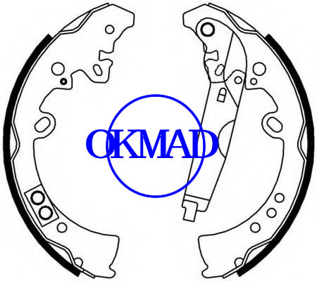 TOYOTA HILUX VII Pickup (_N1_, _N2_, _N3_) Brake shoes OEM:04495-0K070 FSB4010 K2395 K8853 GS7811